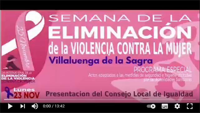 Semana de la Eliminación de la Violencia contra la Mujer de Villaluenga de la Sagra