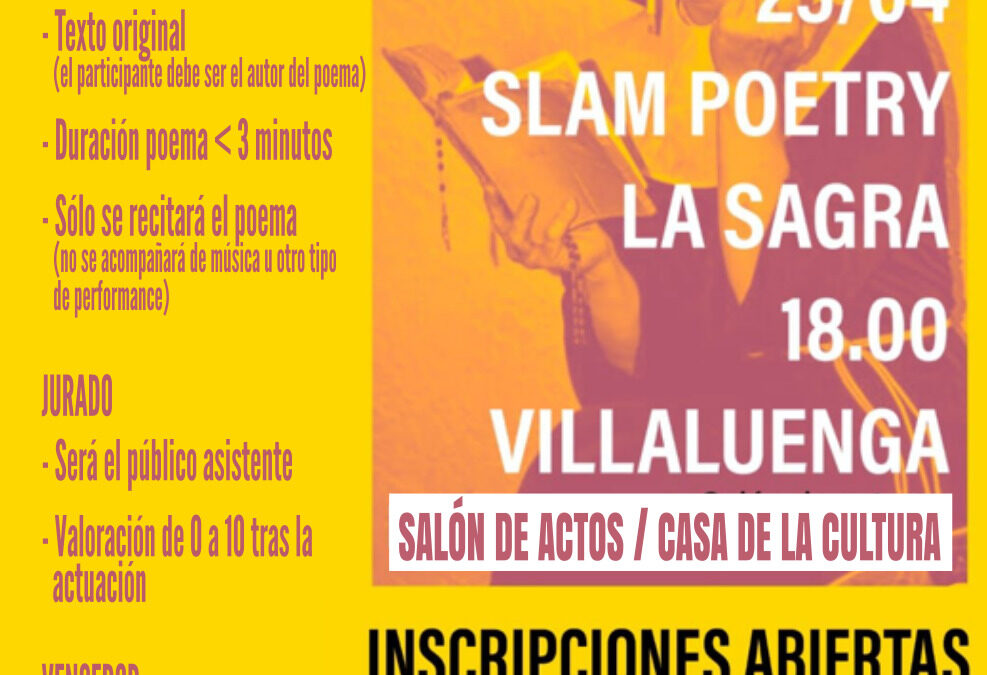 I Slam Poetry de Villaluenga